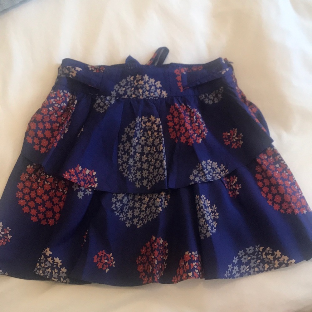 Blue Odille skirt from Anthropologie